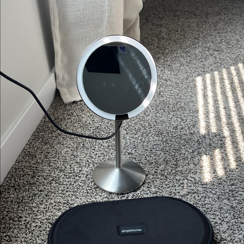 Simplehuman Silver travel Mirror